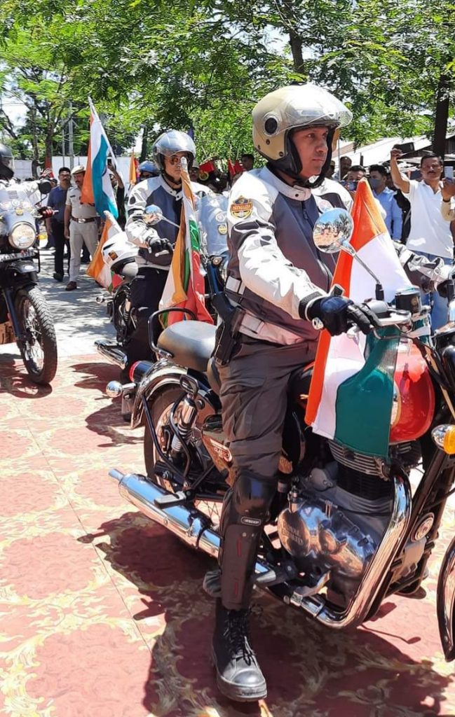 "Ride of Pride" bike rally reach Dibrugarh led by IPS officer Anand